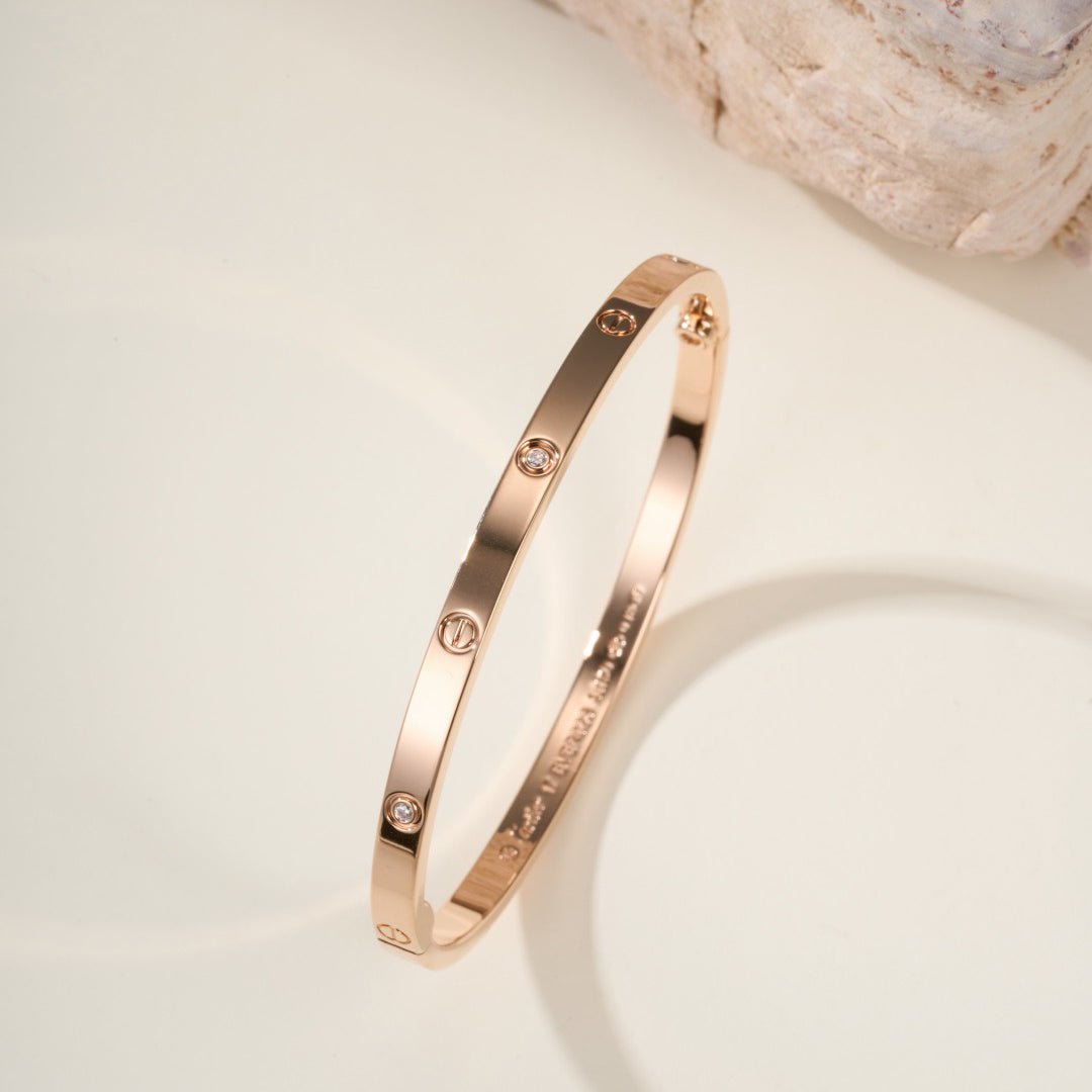 [⭐Spark]LOVE BRACELET 3.65MM 6 DIAMONDS