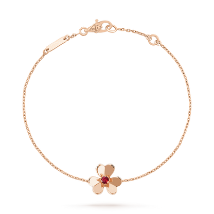 [⭐Spark]FRIVOLE GOLD FLOWER PINK MALACHITE BRACELET