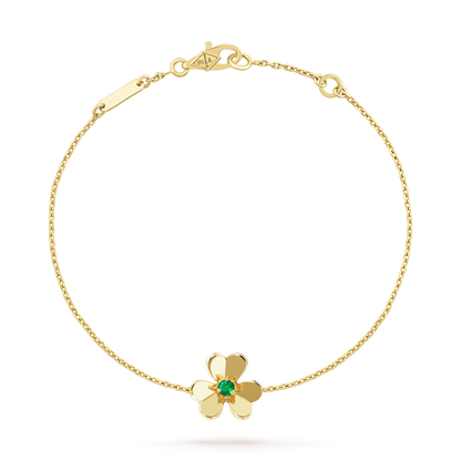 [⭐Spark]FRIVOLE GOLD FLOWER PINK MALACHITE BRACELET