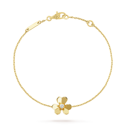 [⭐Spark]FRIVOLE GOLD FLOWER PINK MALACHITE BRACELET