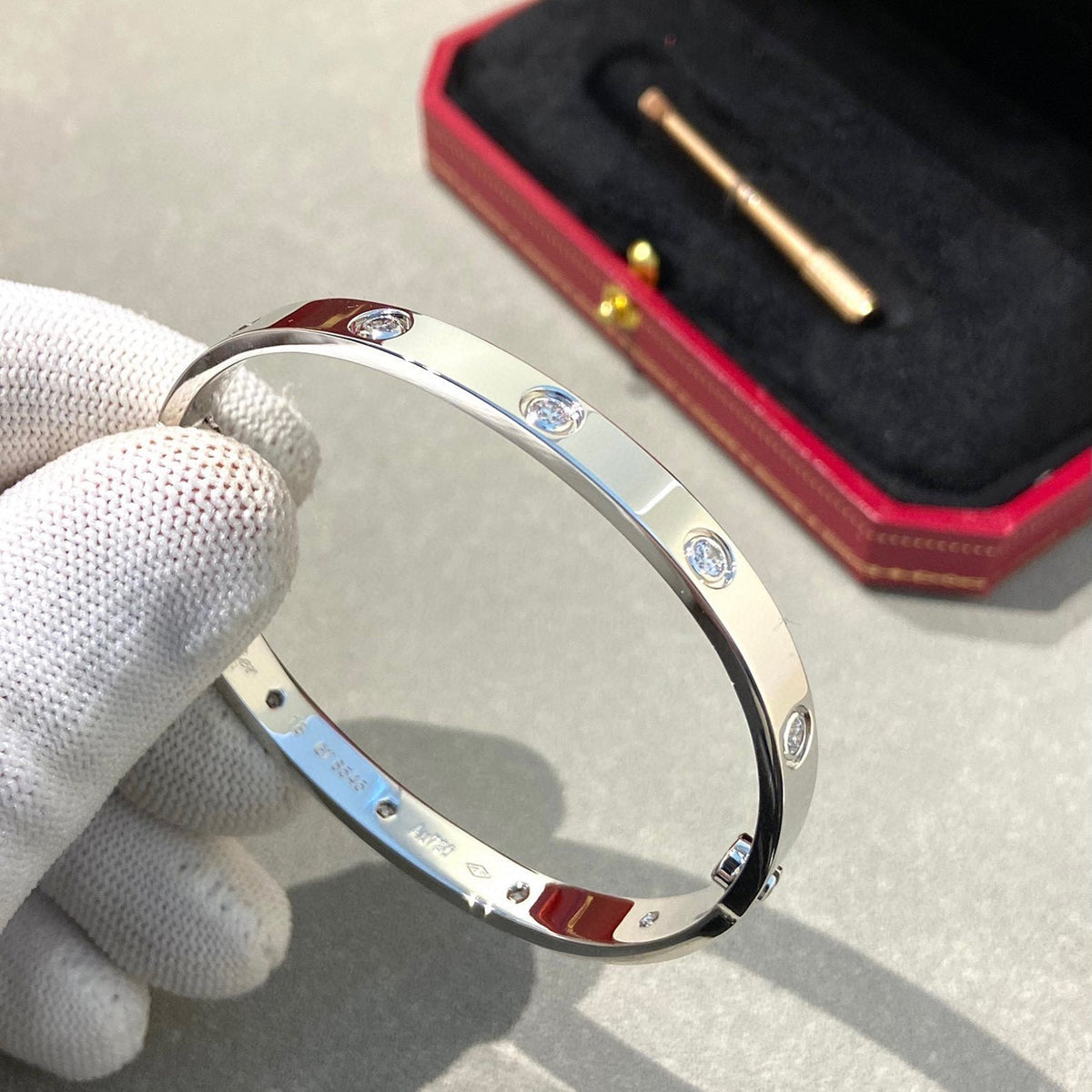 [⭐Spark]LOVE BRACELET 6.1MM 10 DIAMONDS