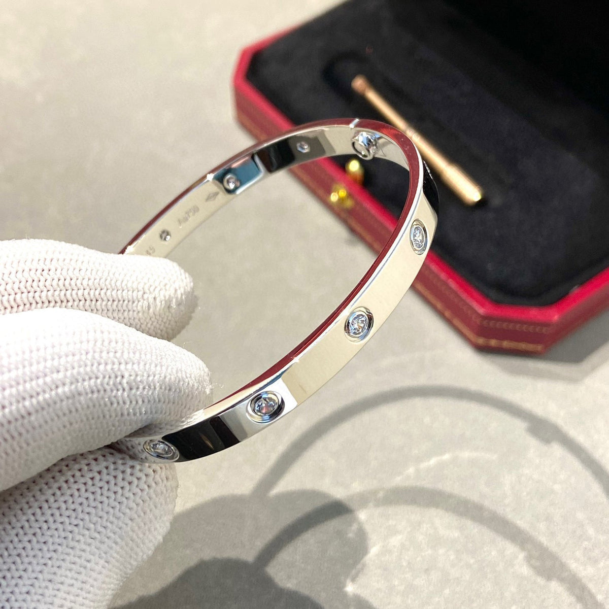 [⭐Spark]LOVE BRACELET 6.1MM 10 DIAMONDS