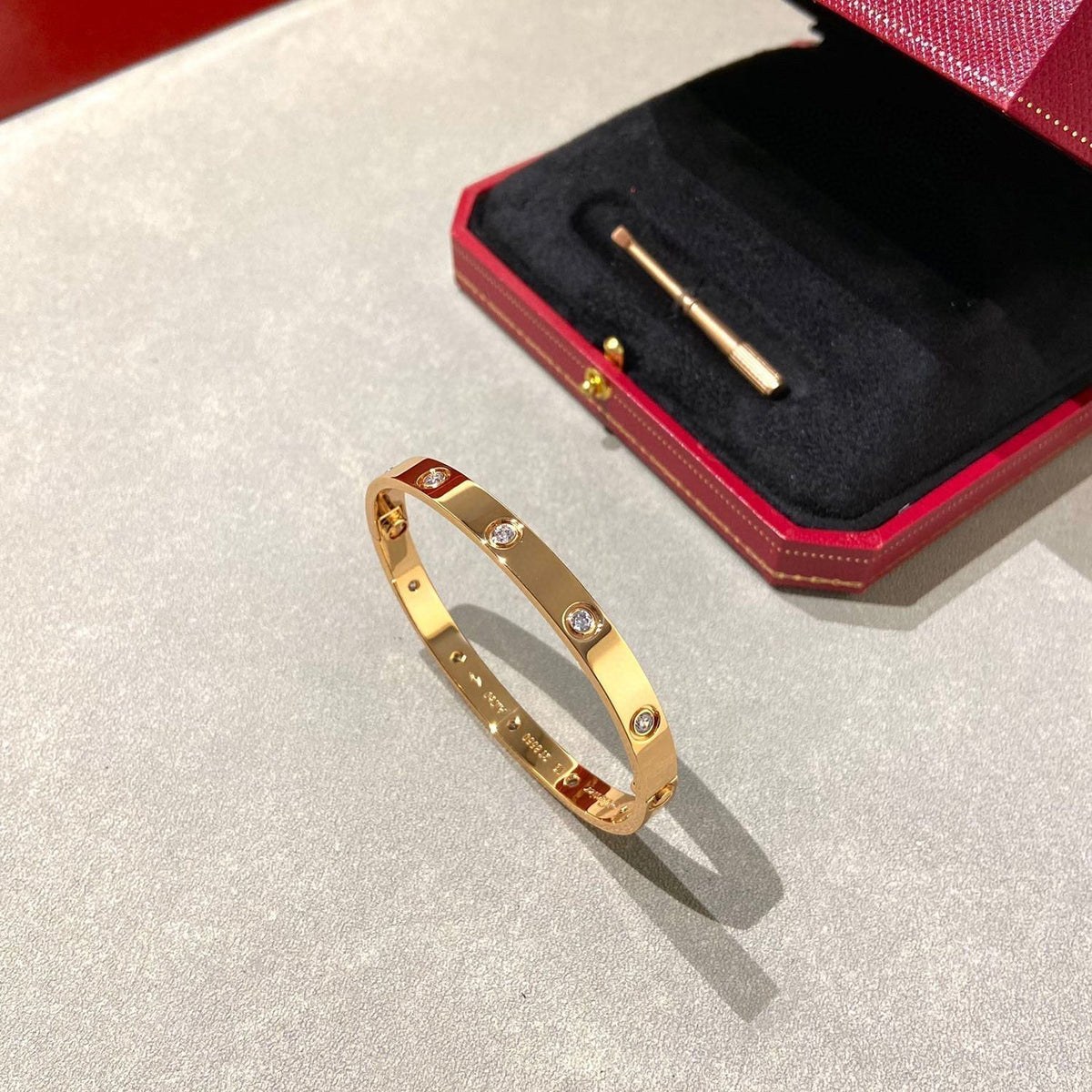[⭐Spark]LOVE BRACELET 6.1MM 10 DIAMONDS