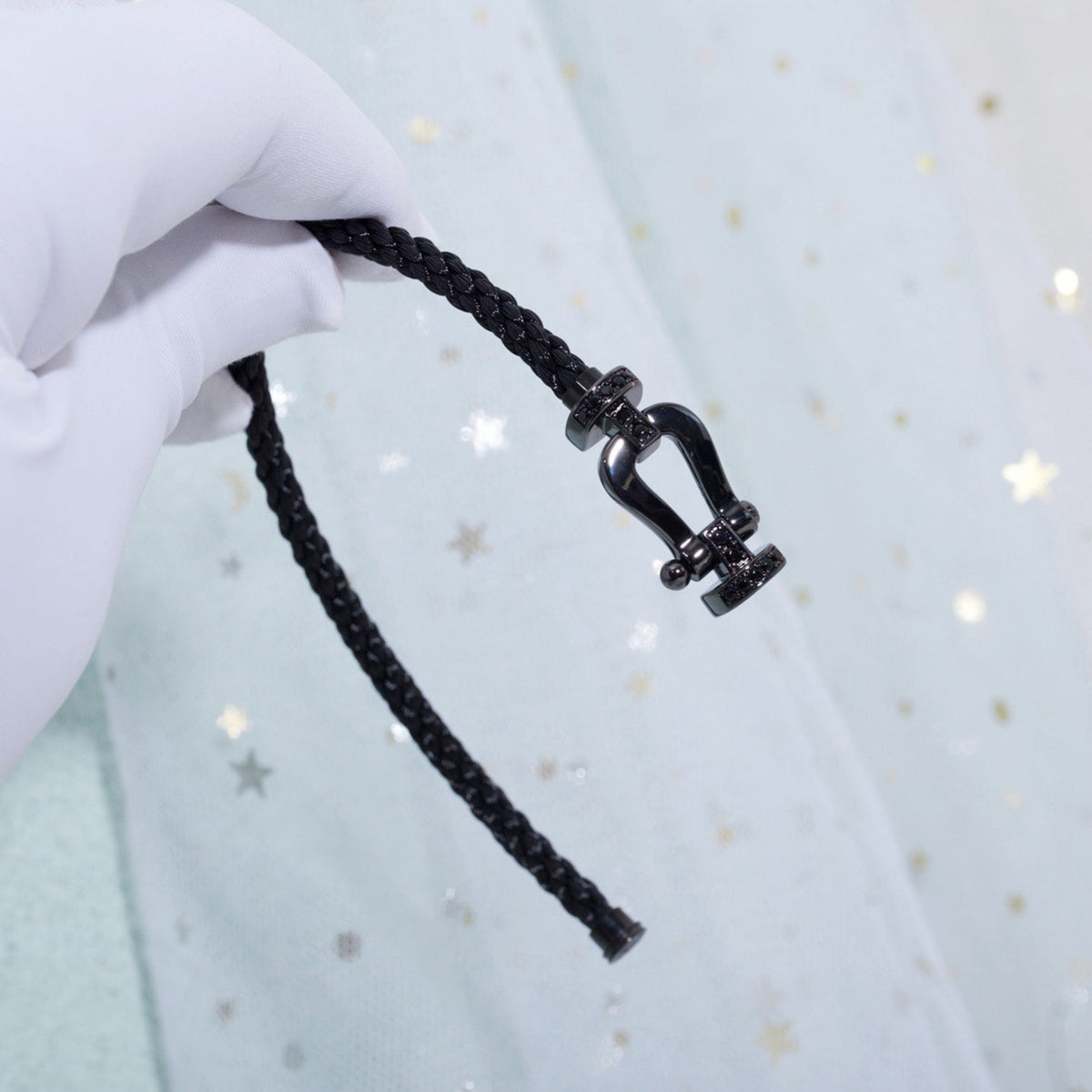 [⭐Spark]FORCE LARGE SERIES HORSESHOE BLACK SAMURAI BRACELET
