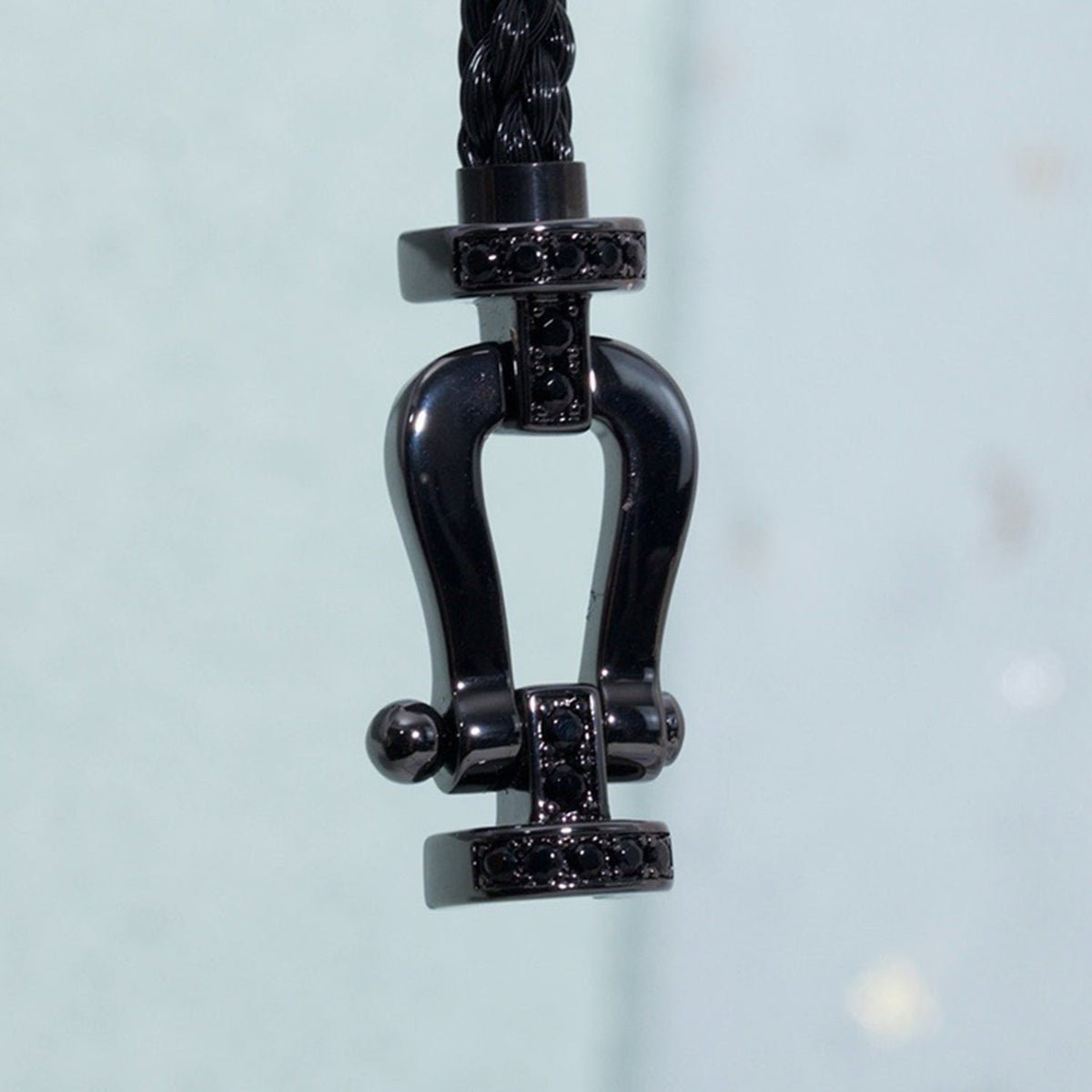 [⭐Spark]FORCE LARGE SERIES HORSESHOE BLACK SAMURAI BRACELET