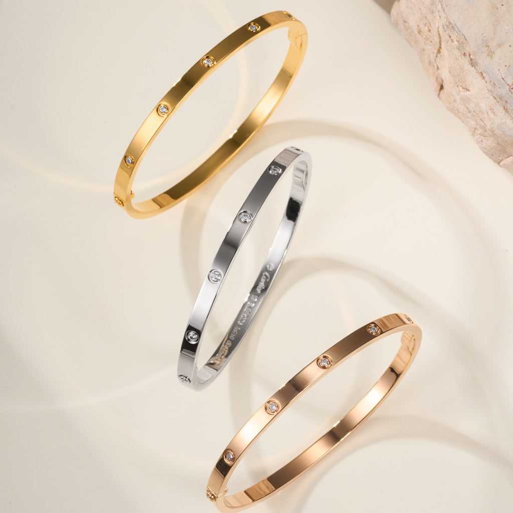 [⭐Spark]LOVE BRACELET 3.65MM 10 DIAMONDS