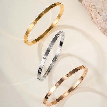[⭐Spark]LOVE BRACELET 3.65MM 10 DIAMONDS