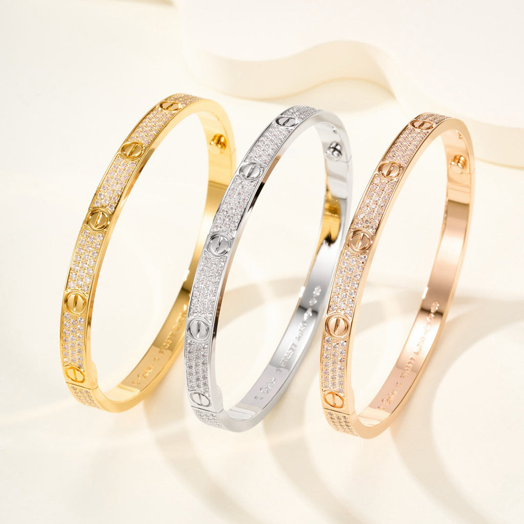 [⭐Spark]LOVE BRACELET 4.8MM DIAMOND-PAVED