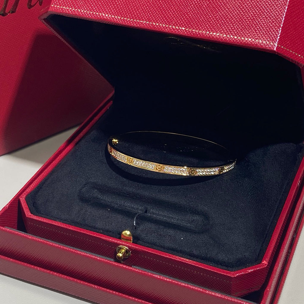 [⭐Spark]LOVE BRACELET 3.65MM DIAMOND-PAVED