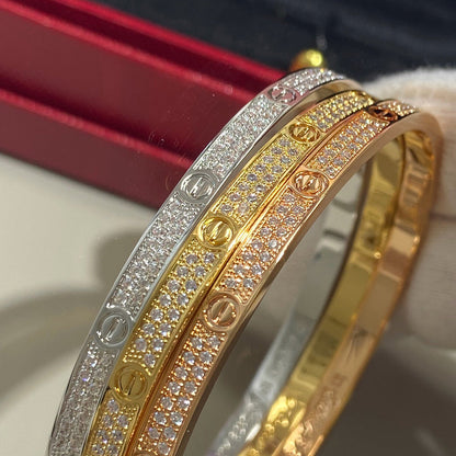 [⭐Spark]LOVE BRACELET 3.65MM DIAMOND-PAVED