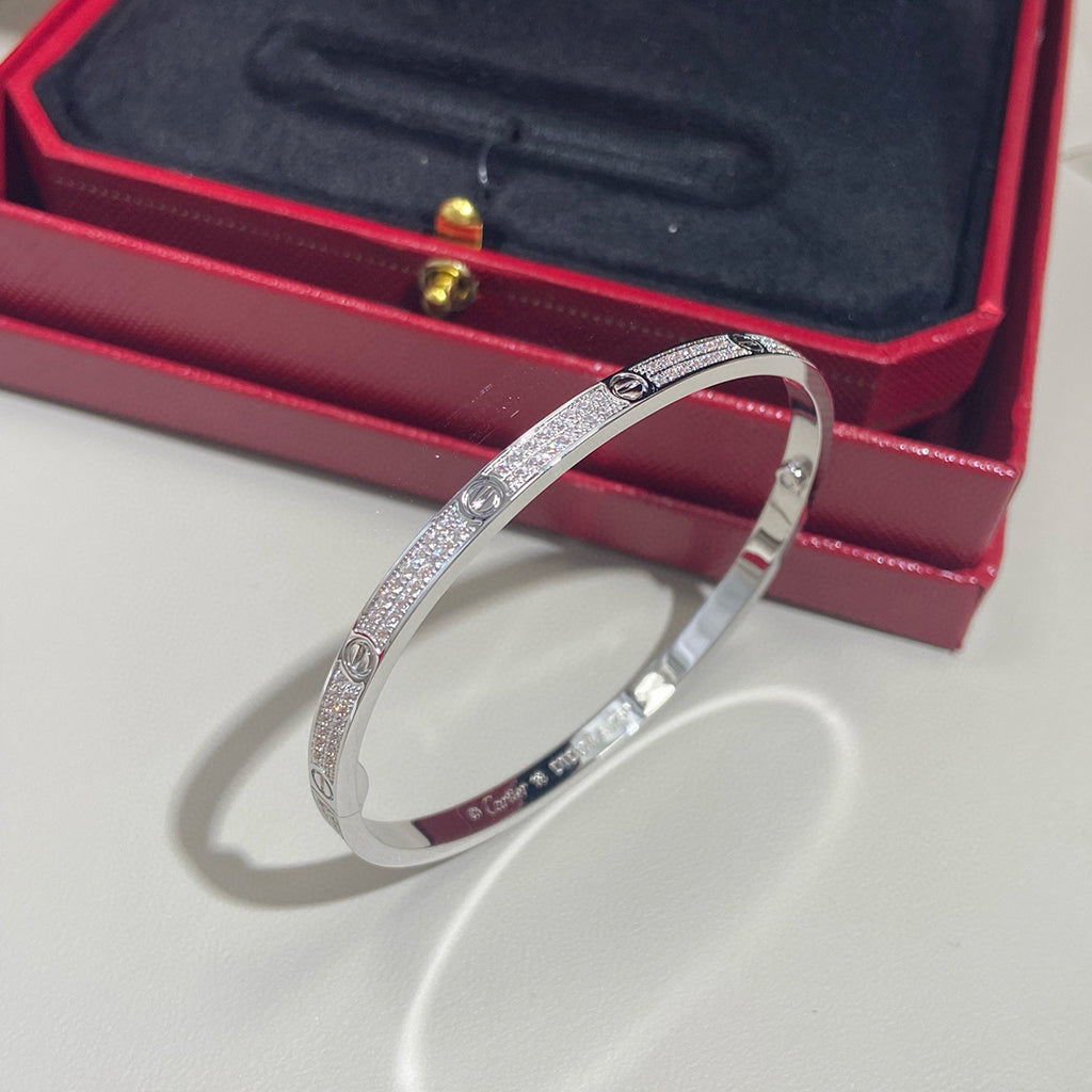 [⭐Spark]LOVE BRACELET 3.65MM DIAMOND-PAVED