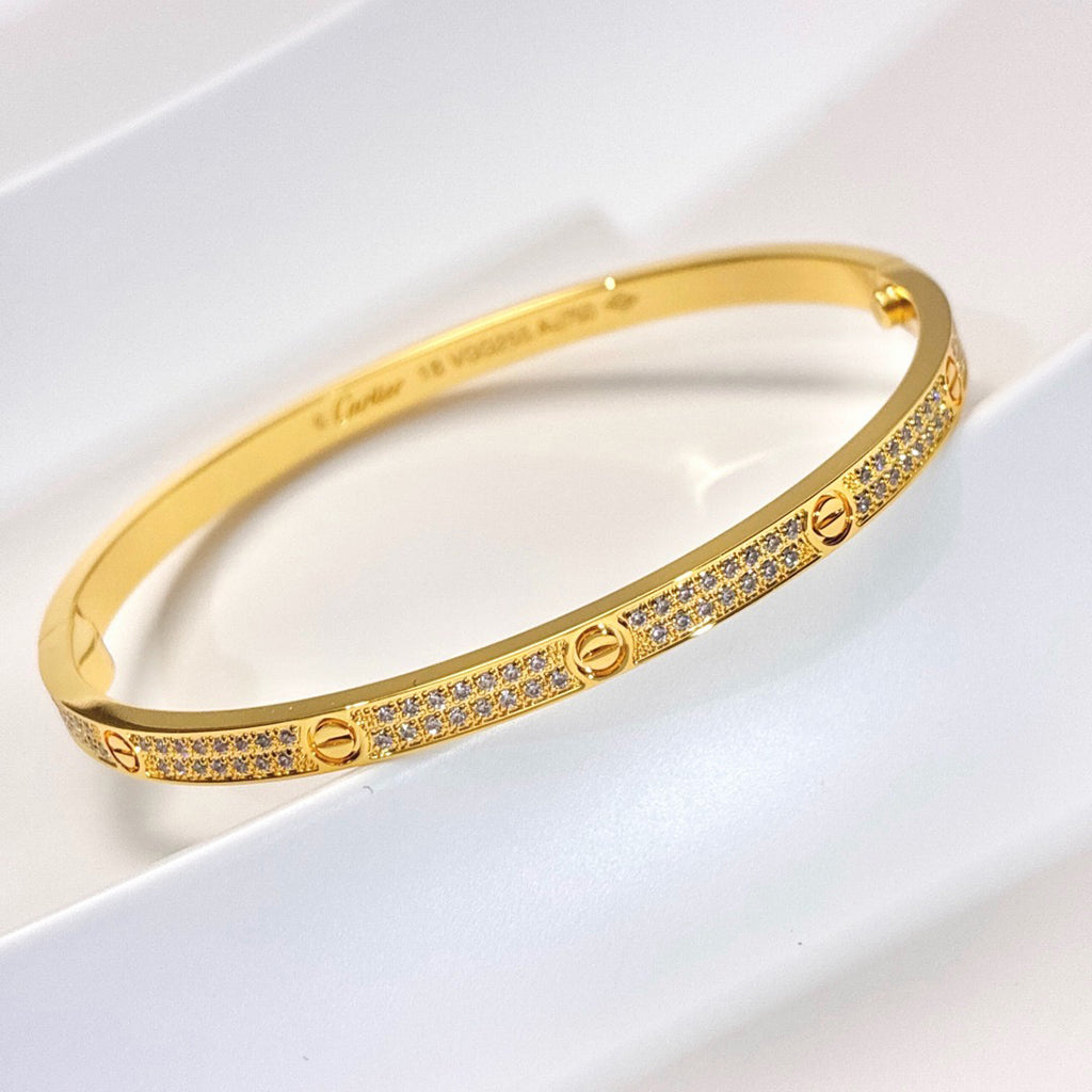 [⭐Spark]LOVE BRACELET 3.65MM DIAMOND-PAVED