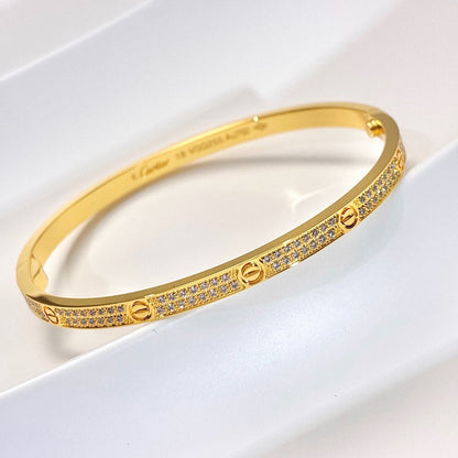 [⭐Spark]LOVE BRACELET 3.65MM DIAMOND-PAVED