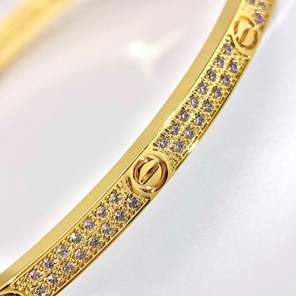 [⭐Spark]LOVE BRACELET 3.65MM DIAMOND-PAVED