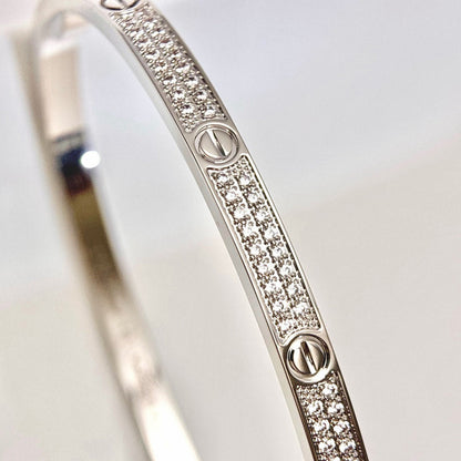 [⭐Spark]LOVE BRACELET 3.65MM DIAMOND-PAVED