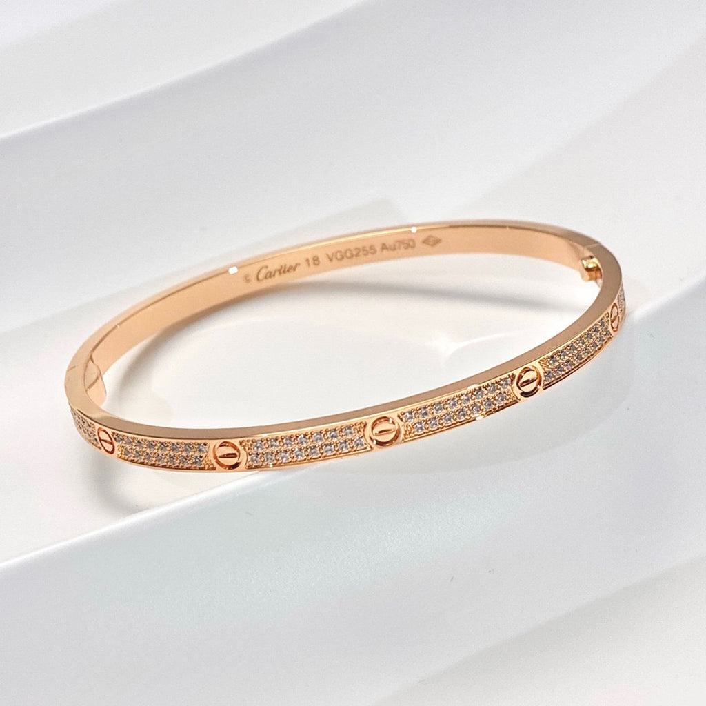 [⭐Spark]LOVE BRACELET 3.65MM DIAMOND-PAVED