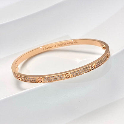 [⭐Spark]LOVE BRACELET 3.65MM DIAMOND-PAVED