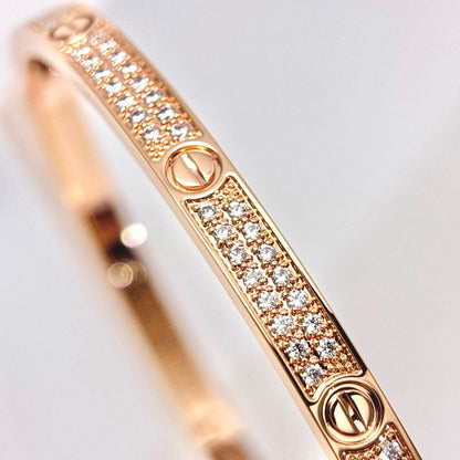 [⭐Spark]LOVE BRACELET 3.65MM DIAMOND-PAVED