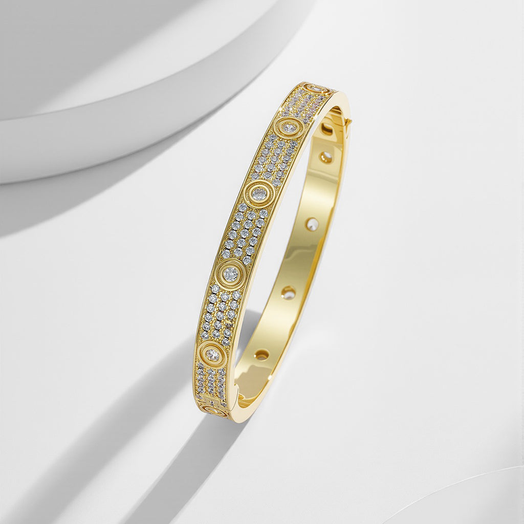 [⭐Spark]LOVE BRACELET 6.1MM DIAMOND-PAVED 10 BIG DIAMONDS