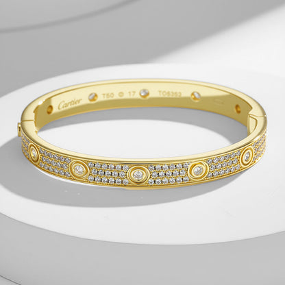 [⭐Spark]LOVE BRACELET 6.1MM DIAMOND-PAVED 10 BIG DIAMONDS