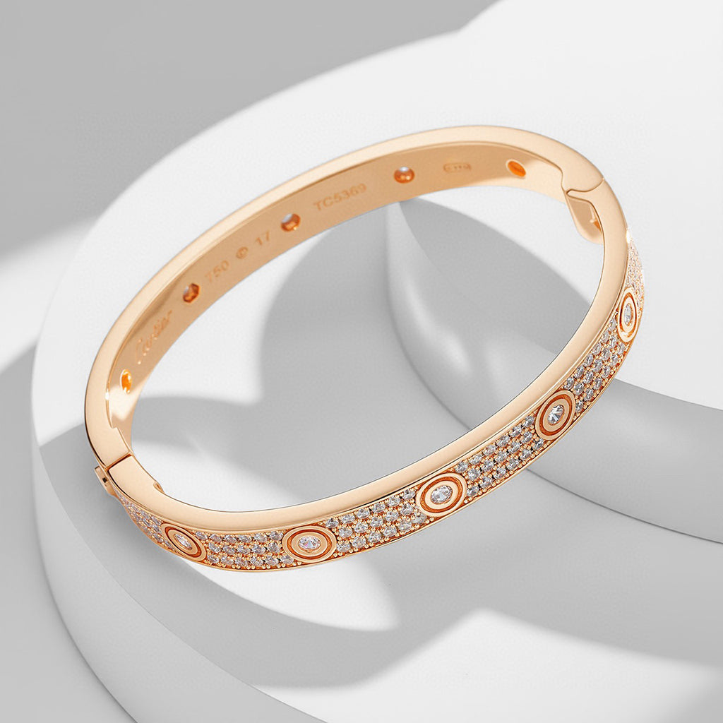 [⭐Spark]LOVE BRACELET 6.1MM DIAMOND-PAVED 10 BIG DIAMONDS