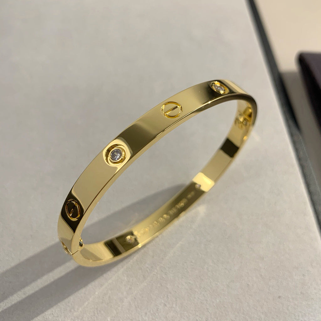 [⭐Spark]LOVE BRACELET 6.1MM 4 DIAMONDS