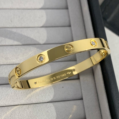 [⭐Spark]LOVE BRACELET 6.1MM 4 DIAMONDS