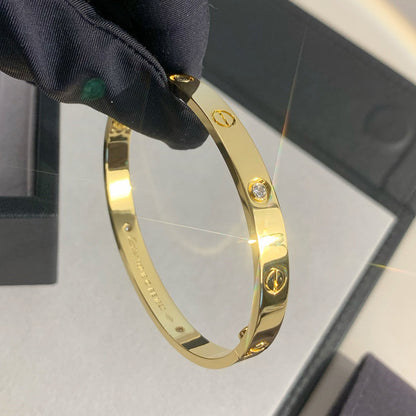 [⭐Spark]LOVE BRACELET 6.1MM 4 DIAMONDS
