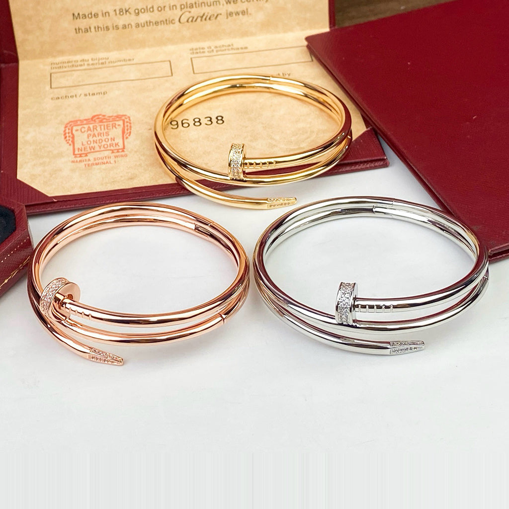 [⭐Spark]JUSTE BRACELET 3.5MM DOUBLE ROW DIAMOND
