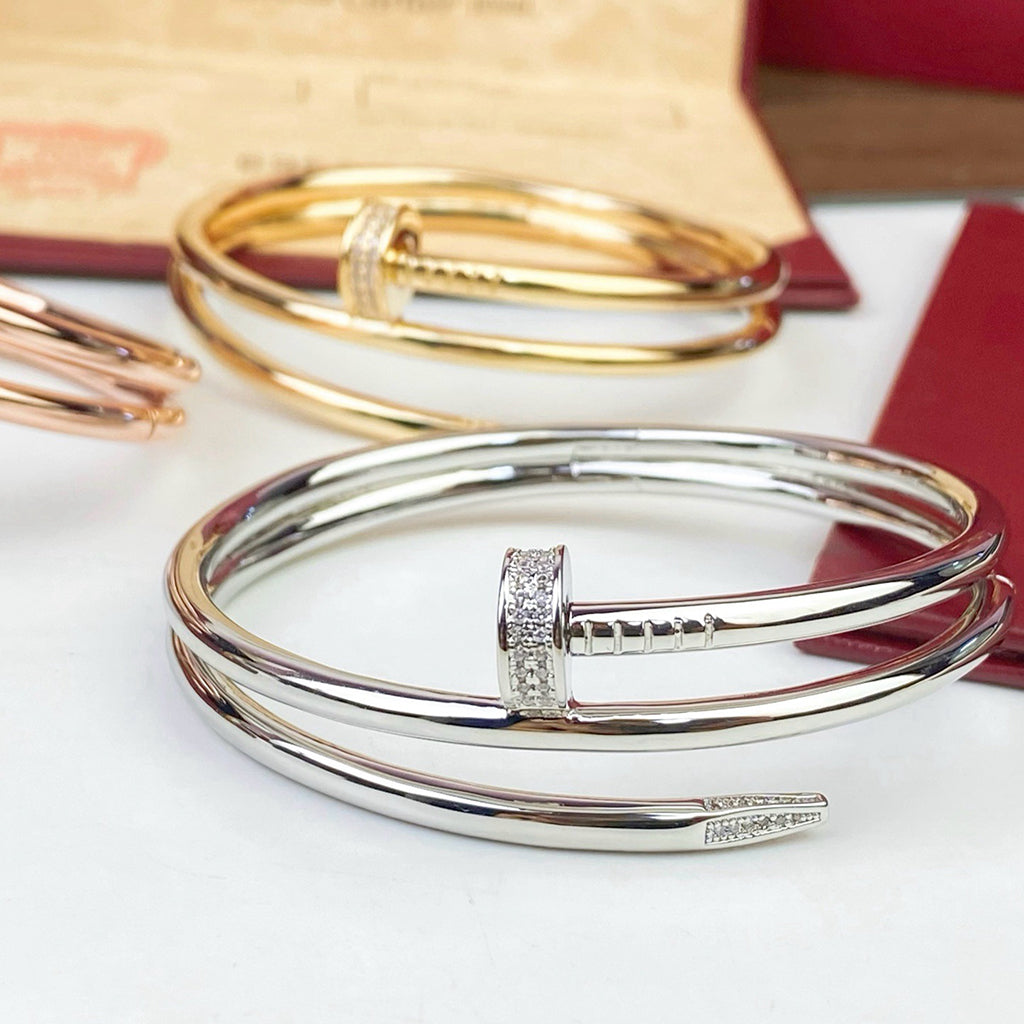 [⭐Spark]JUSTE BRACELET 3.5MM DOUBLE ROW DIAMOND