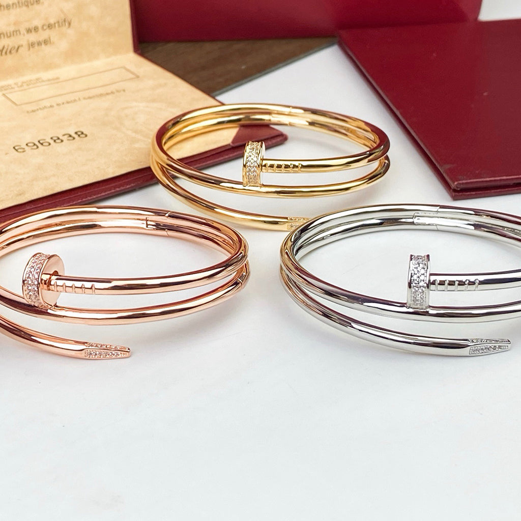 [⭐Spark]JUSTE BRACELET 3.5MM DOUBLE ROW DIAMOND