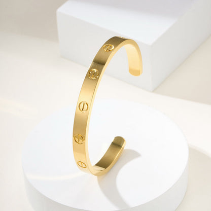 [⭐Spark]LOVE BRACELET 6.1MM OPEN CUFF