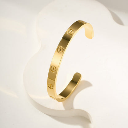 [⭐Spark]LOVE BRACELET 6.1MM OPEN CUFF