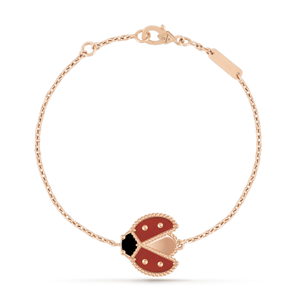 [⭐Spark]LUCKY SPRING 1 MOTIF PINK GOLD BRACELET