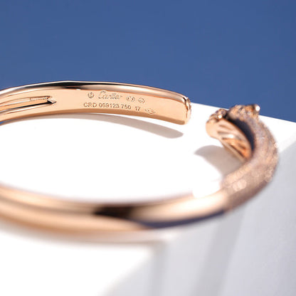 [⭐Spark]PANTHERE FULL DIAMOND OPEN BRACELET