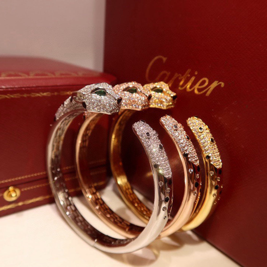[⭐Spark]PANTHERE BIG BRACELET DIAMONDS