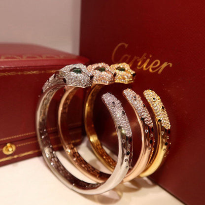 [⭐Spark]PANTHERE BIG BRACELET DIAMONDS