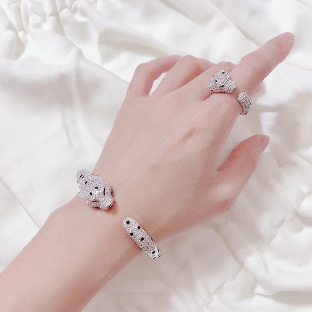 [⭐Spark]PANTHERE BIG BRACELET DIAMONDS
