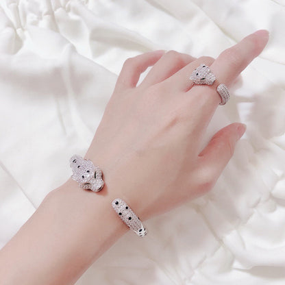[⭐Spark]PANTHERE BIG BRACELET DIAMONDS