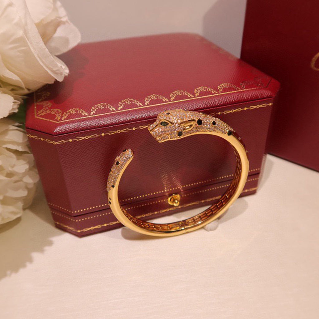 [⭐Spark]PANTHERE BIG BRACELET DIAMONDS