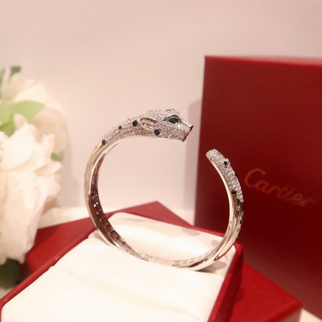 [⭐Spark]PANTHERE BIG BRACELET DIAMONDS
