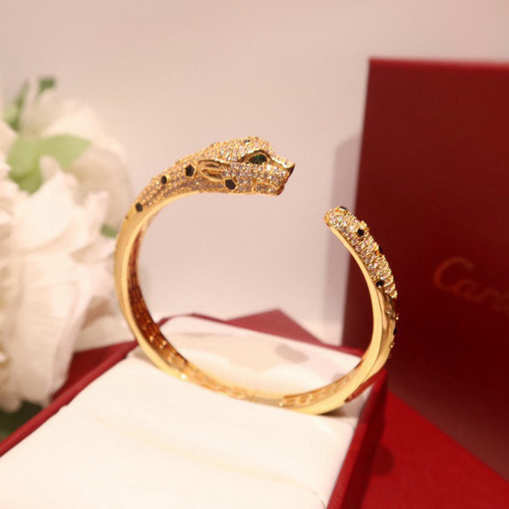 [⭐Spark]PANTHERE BIG BRACELET DIAMONDS