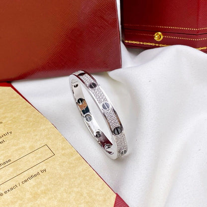 [⭐Spark]LOVE BRACELET 6.1MM DIAMOND-PAVED CERAMIC