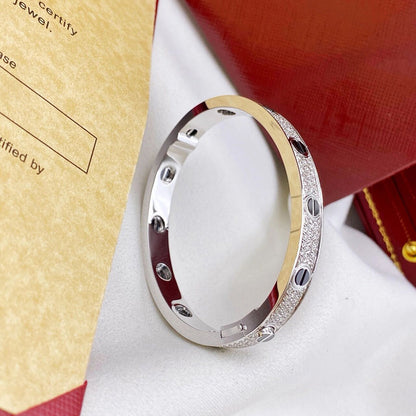 [⭐Spark]LOVE BRACELET 6.1MM DIAMOND-PAVED CERAMIC