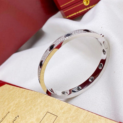 [⭐Spark]LOVE BRACELET 6.1MM DIAMOND-PAVED CERAMIC