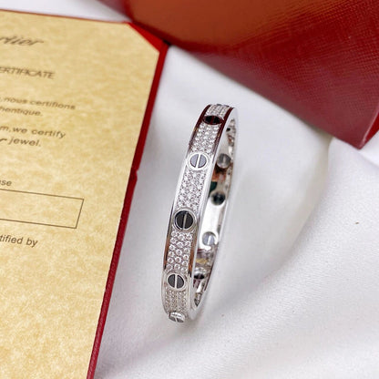 [⭐Spark]LOVE BRACELET 6.1MM DIAMOND-PAVED CERAMIC