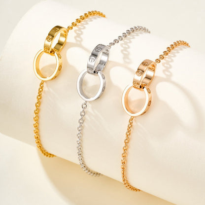 [⭐Spark]LOVE BRACELET DOUBLE RING