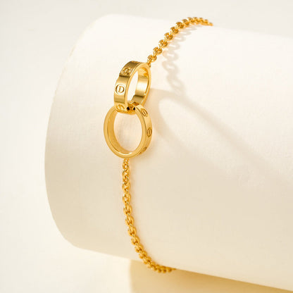 [⭐Spark]LOVE BRACELET DOUBLE RING