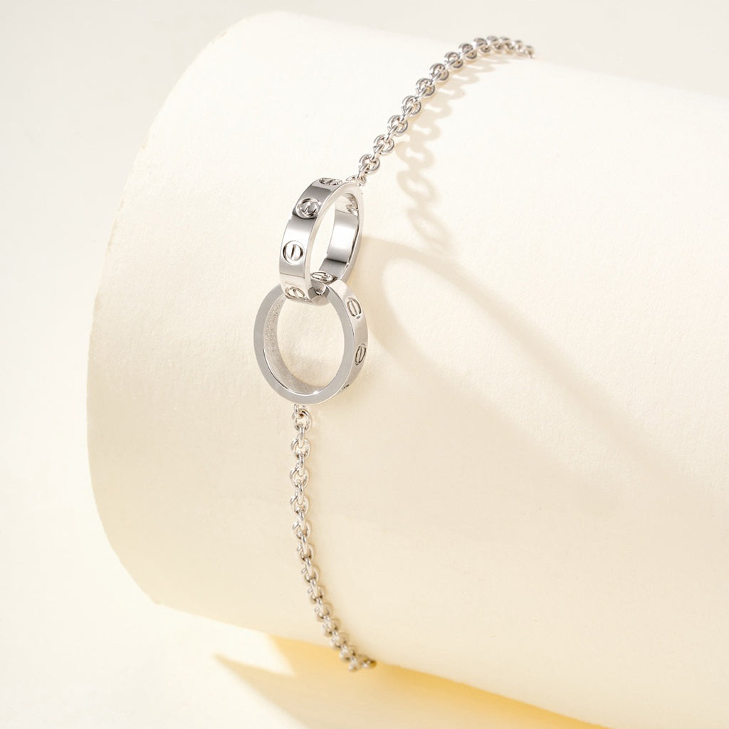[⭐Spark]LOVE BRACELET DOUBLE RING