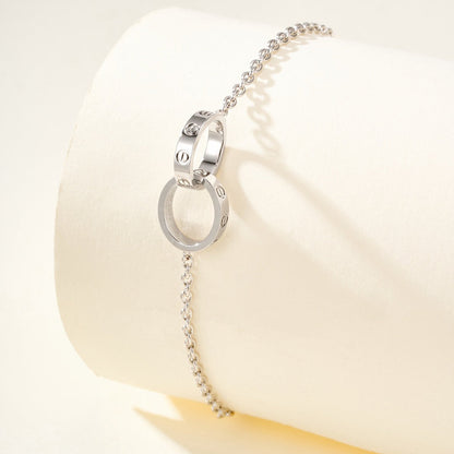 [⭐Spark]LOVE BRACELET DOUBLE RING